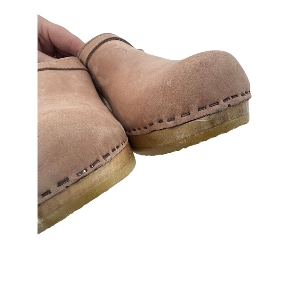 No.6 Store Old School Clogs Mid Heel in Blush Pink EU 43 Slip on Mule - Picture 8 of 11